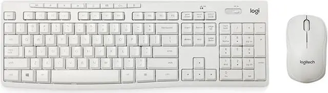 Main image of Logitech MK295  SilentTouch Wireless Keyboard &  Mouse Sets,  Computer Height adjustable keyboard, splash-proof, full-size, Convenience and comfort, for ChromeOS, Windows(10/11/ or higher), USB, white