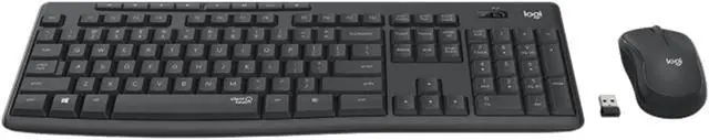 Alt view image 2 of 7 - Logitech MK295  SilentTouch Wireless Keyboard &  Mouse Sets,  Computer Height adjustable keyboard, splash-proof, full-size, Convenience and comfort, for ChromeOS, Windows(10/11/ or higher), USB, black