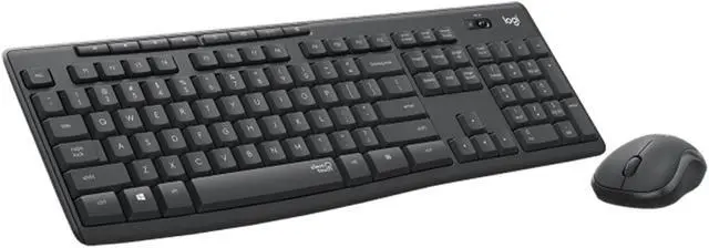 Alt view image 3 of 7 - Logitech MK295  SilentTouch Wireless Keyboard &  Mouse Sets,  Computer Height adjustable keyboard, splash-proof, full-size, Convenience and comfort, for ChromeOS, Windows(10/11/ or higher), USB, black