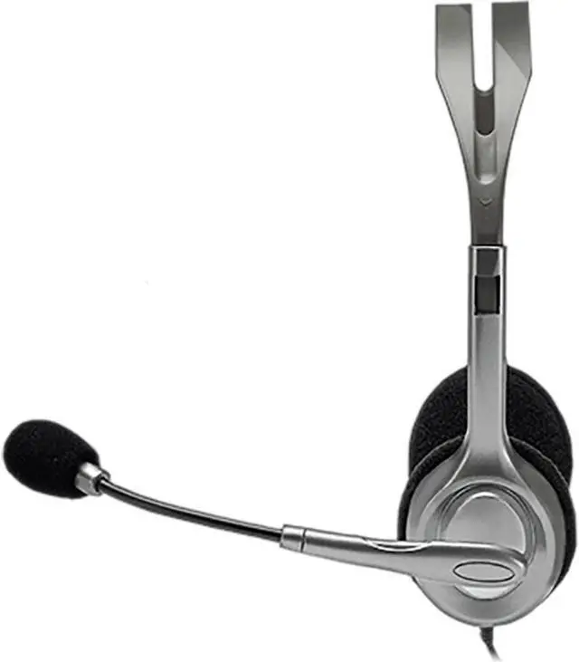 Alt view image 2 of 7 - Logitech H111 USB Wired Stereo Headset with Microphone, 3.5mm Plug, Adjustable Headband,  multi-device, for Windows®, macOS or ChromeOS and all major calling platforms,  Black