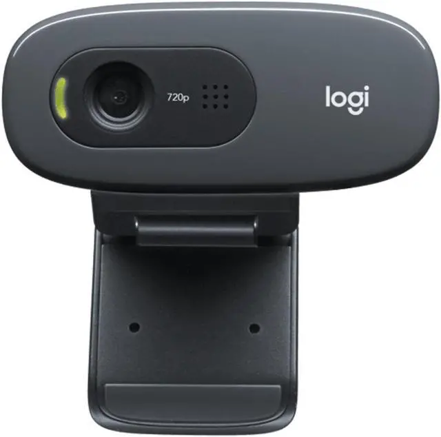 Alt view image 2 of 7 - Logitech C270 Wired HD Webcam, Widescreen Format, camera, Auto Light Correction,for laptops, LCDs or monitors, for Windows 8/macOS 10.10/USB-A port or later /mainstream calling platforms,Black