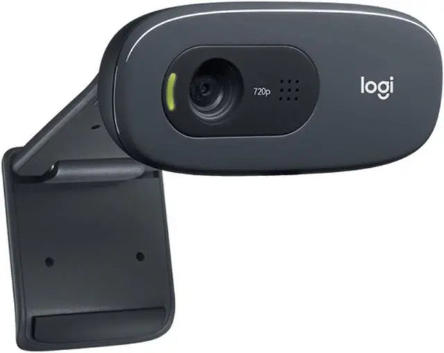 Alt view image 3 of 7 - Logitech C270 Wired HD Webcam, Widescreen Format, camera, Auto Light Correction,for laptops, LCDs or monitors, for Windows 8/macOS 10.10/USB-A port or later /mainstream calling platforms,Black