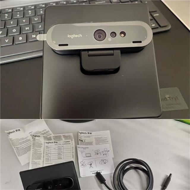 Alt view image 4 of 7 - Logitech BRIO C1000E Wired 4K Ultra HD Webcam, Professional-Grade Commercial , Live Webcam, Auto Light Correction, HDR and Windows Hello Support, 4K/30fps,  FOR Windows/macOS/ChromeOS, Black