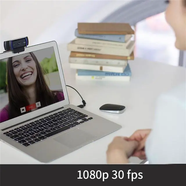 Alt view image 4 of 7 - Logitech C920e Wired HD Commercial Webcam, 1080p/30fps, Auto Light Correction, Stereo Microphone, (dFOV): 78°, USB-A, RightLight 2 , for laptops, LCDs or monitors, Windows/macOS/ChromeOS,  Black