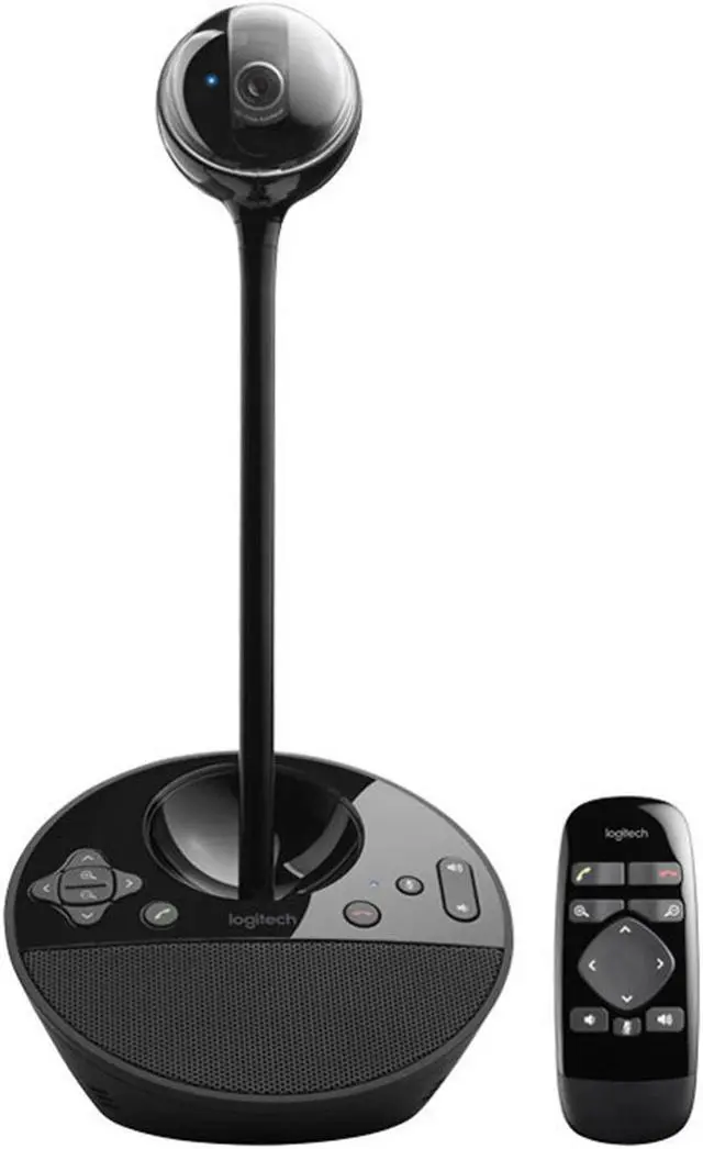 Main image of Logitech BCC950 Wired HD Commercial Webcam, All-in-One Video Conferencing System, for groups of 1-4 people,  speaker phone and remote control, FOR Windows/macOS,  USB, black