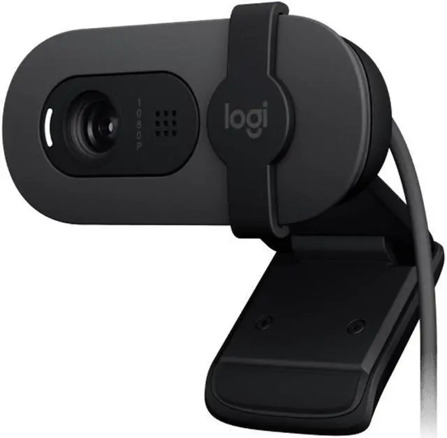 Alt view image 5 of 7 - Logitech BRIO 90 Wired HD Webcam, 60 fps/1080p Live Streaming Camera with Auto Light Balancing, Integrated Privacy Lens Cap, Built-in Microphone, for Windows /macOS /ChromeOS, 2MP, Black