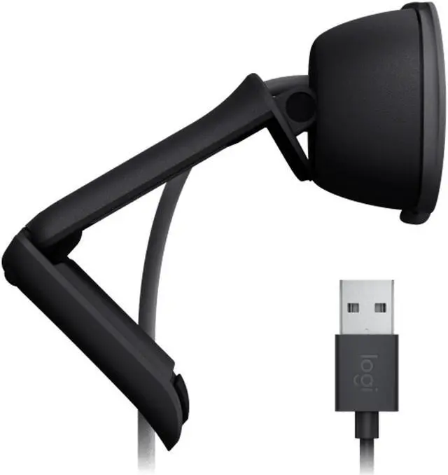 Alt view image 4 of 7 - Logitech BRIO 90 Wired HD Webcam, 60 fps/1080p Live Streaming Camera with Auto Light Balancing, Integrated Privacy Lens Cap, Built-in Microphone, for Windows /macOS /ChromeOS, 2MP, Black