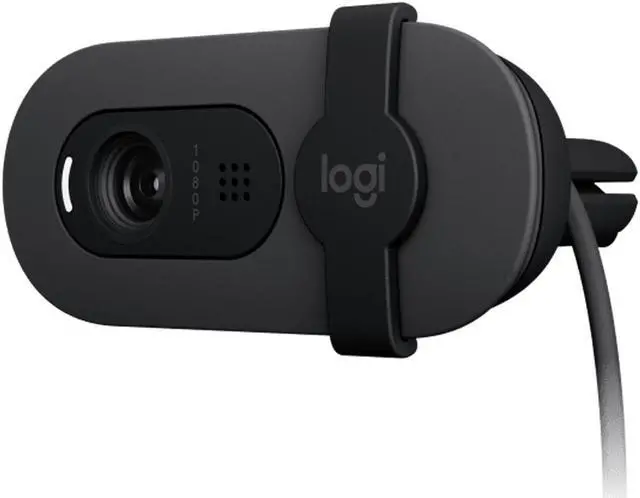 Alt view image 2 of 7 - Logitech BRIO 90 Wired HD Webcam, 60 fps/1080p Live Streaming Camera with Auto Light Balancing, Integrated Privacy Lens Cap, Built-in Microphone, for Windows /macOS /ChromeOS, 2MP, Black