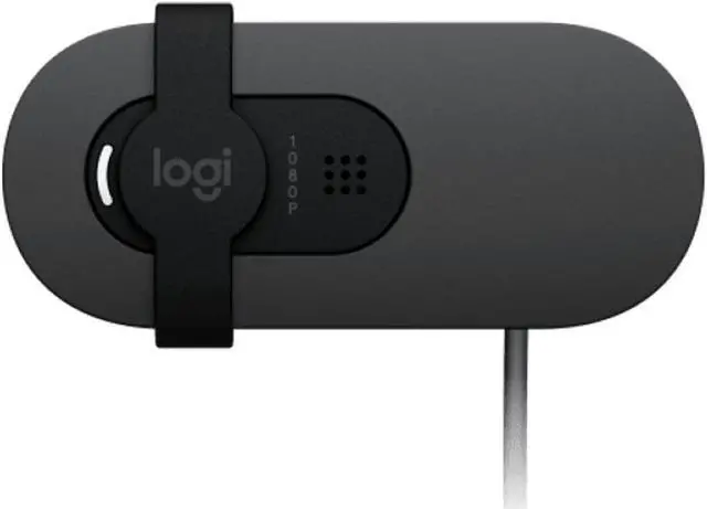 Alt view image 3 of 7 - Logitech BRIO 90 Wired HD Webcam, 60 fps/1080p Live Streaming Camera with Auto Light Balancing, Integrated Privacy Lens Cap, Built-in Microphone, for Windows /macOS /ChromeOS, 2MP, Black