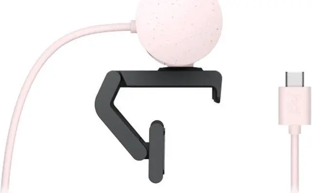 Alt view image 3 of 7 - Logitech BRIO 500 Wired HD Webcam, 60 fps/1080p, Live Streaming, Auto Light Correction, Auto Framing and Show Mode Support, 4MP, USB-C, for laptops, LCDs or monitors, Windows/macOS/ChromeOS, pink