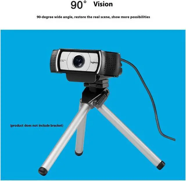 Alt view image 6 of 7 - Logitech C930c Wired HD Commercial Webcam, 1080P/30fps, Anchor, Auto Light Correction, H.264 Support, Removable privacy lens cap, for laptops, LCDs or monitors, FOR Windows/macOS/ChromeOS,  Black