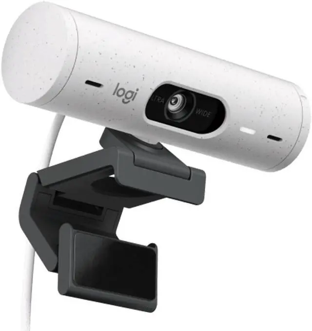 Alt view image 3 of 7 - Logitech BRIO 500 Wired HD Webcam, 60 fps/1080p, Live Streaming, Auto Light Correction, Auto Framing and Show Mode Support, 4MP, USB-C, for laptops, LCDs or monitors, Windows/macOS/ChromeOS,  white