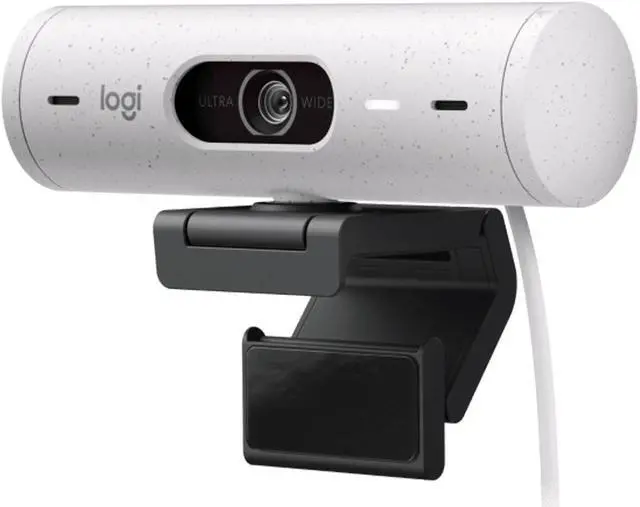Alt view image 6 of 7 - Logitech BRIO 500 Wired HD Webcam, 60 fps/1080p, Live Streaming, Auto Light Correction, Auto Framing and Show Mode Support, 4MP, USB-C, for laptops, LCDs or monitors, Windows/macOS/ChromeOS,  white