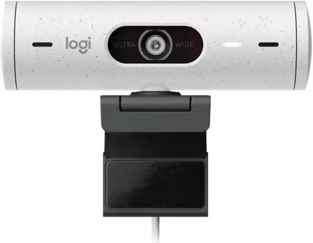 Alt view image 2 of 7 - Logitech BRIO 500 Wired HD Webcam, 60 fps/1080p, Live Streaming, Auto Light Correction, Auto Framing and Show Mode Support, 4MP, USB-C, for laptops, LCDs or monitors, Windows/macOS/ChromeOS,  white