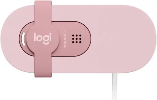Alt view image 5 of 7 - Logitech BRIO 90 Wired HD Webcam, 60 fps/1080p Live Streaming Camera with Auto Light Balancing, Integrated Privacy Lens Cap, Built-in Microphone, for Windows /macOS /ChromeOS, 2MP, pink