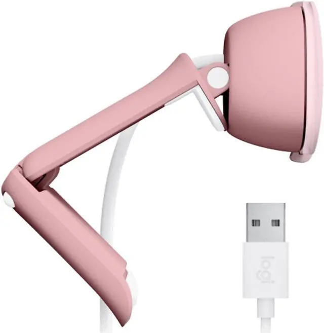 Alt view image 6 of 7 - Logitech BRIO 90 Wired HD Webcam, 60 fps/1080p Live Streaming Camera with Auto Light Balancing, Integrated Privacy Lens Cap, Built-in Microphone, for Windows /macOS /ChromeOS, 2MP, pink