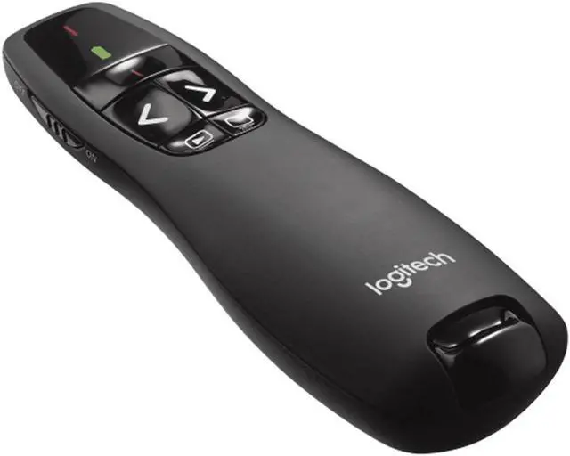 Alt view image 3 of 7 - Logitech R400 Wireless Presenter, For basic slide navigation,  button positioning by touch, 2 Laser, 640 to 660 nm (red), 2.4 GHz wireless, 10 meters , USB, for Windows® 10,11 or higher, black