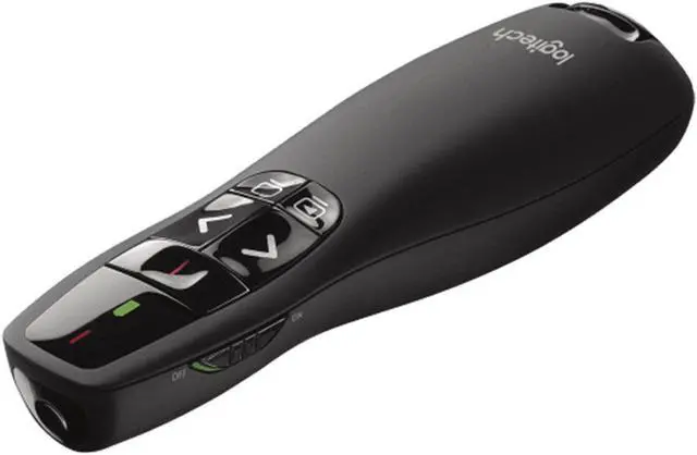Alt view image 4 of 7 - Logitech R400 Wireless Presenter, For basic slide navigation,  button positioning by touch, 2 Laser, 640 to 660 nm (red), 2.4 GHz wireless, 10 meters , USB, for Windows® 10,11 or higher, black