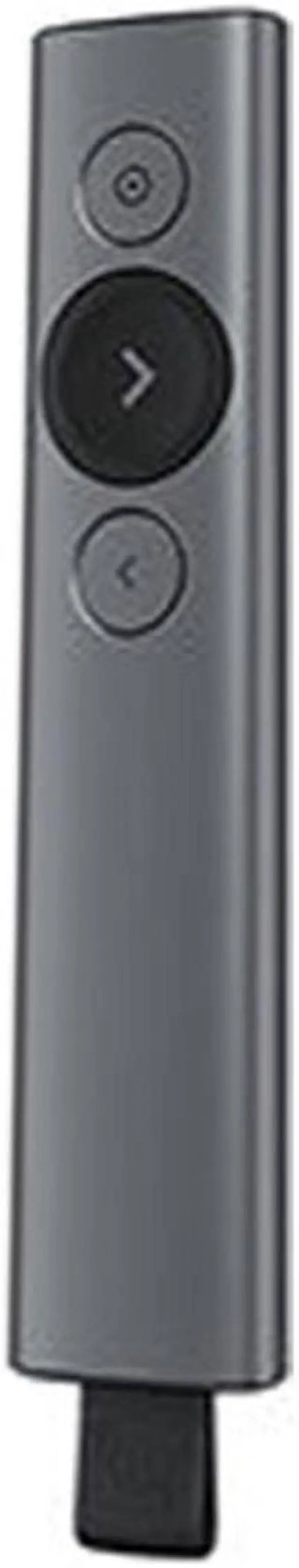 Alt view image 2 of 7 - Logitech Spotlight Advanced Wireless bluetooth Presenter, digital pointer,
3D Accelerometer and Gyroscope, 30 meters, LED, for Windows/macOS /ChromeOS/Linux, USB, for boardroom, classroom, black