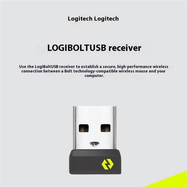 Alt view image 2 of 7 - Logitech LOGI BOLT USB Receiver, Logi Bolt wireless mouse, keyboard, or keypad SET and your computer, for Windows® 10,11 or later, and macOS 10.10 or later,Linux ,ChromeOS,  black
