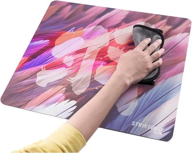 Alt view image 2 of 7 - FANTECH MST491 Gaming Mouse Pad, Waterproof Surface, High Non-slip Base, High Speed Strong Stability Holographic Design (49cm x 42cm), Red