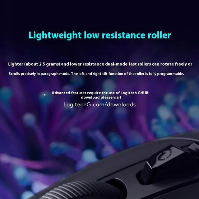 Alt view image 7 of 7 - Logitech (G) G502X  Wireless Gaming Mouse,    RGB with Weighted Macro Programming, 25600DPI, 11buttons,  Laptop Big Hand Mouse,for Windows® 7 or later/macOS 10.11 or later/ChromeOS, BLACK