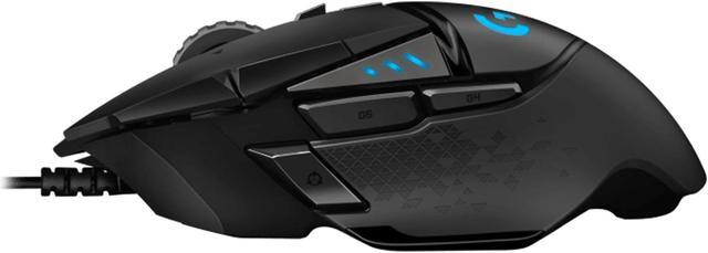 Alt view image 4 of 7 - Logitech (G) G502  HERO  Wired Gaming Mouse,    RGB with Weighted Macro Programming, 25600DPI, 11buttons,  Laptop Big Hand Mouse, for Windows® 7 or later/macOS 10.11 or later/ChromeOS, BLACK