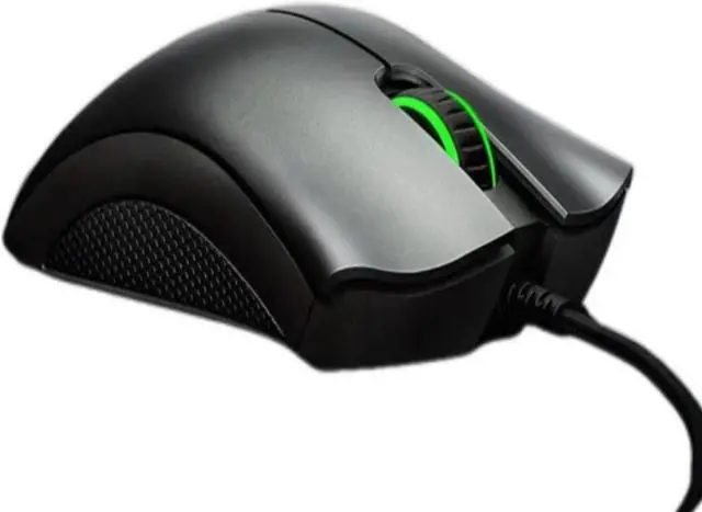 Alt view image 2 of 7 - FANTECH DeathAdder Essential wired Gaming Mouse, Ergonomic design 6400 DPI Optical Sensor - 5 Programmable Buttons - Mechanical Switches - Rubber Side Grips - Black
