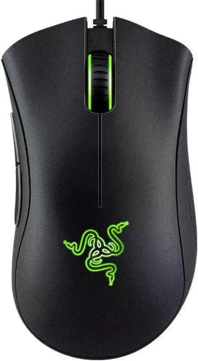 Main image of FANTECH DeathAdder Essential wired Gaming Mouse, Ergonomic design 6400 DPI Optical Sensor - 5 Programmable Buttons - Mechanical Switches - Rubber Side Grips - Black