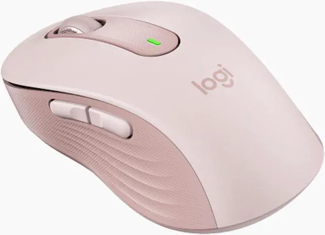 Alt view image 5 of 7 - Logitech SIGNATURE M650 Wireless Bluetooth Silent Mouse,  Office , Desktop Laptop Mouse with 2.4GB Receiver, 4000dpi, 5buttons, for Windows® 10 or later/macOS 11 or later/ChromeOS/Linux, pink