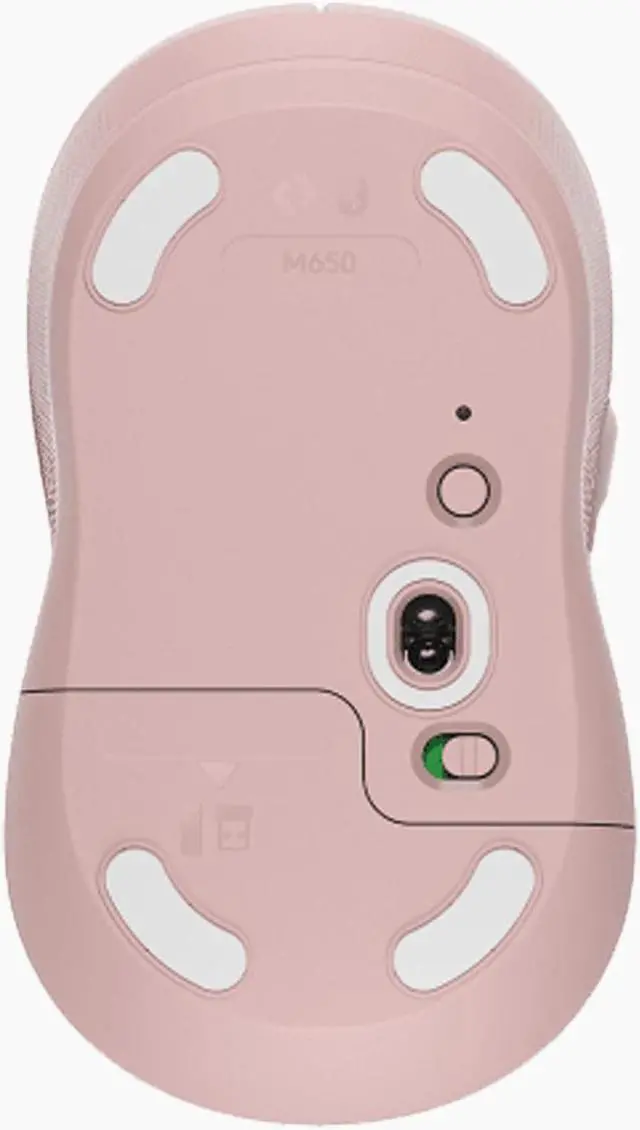 Alt view image 4 of 7 - Logitech SIGNATURE M650 Wireless Bluetooth Silent Mouse,  Office , Desktop Laptop Mouse with 2.4GB Receiver, 4000dpi, 5buttons, for Windows® 10 or later/macOS 11 or later/ChromeOS/Linux, pink