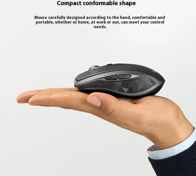 Alt view image 2 of 7 - Logitech M172 Wireless Mouse, Dual Connectivity, Cross-Computer Control,Extreme Scrolling, 4000dpi, 7 Buttons, Fast Charging, For Windows 7/8/10/11, macOS 10 or higher, ChromeOS, Linux, black
