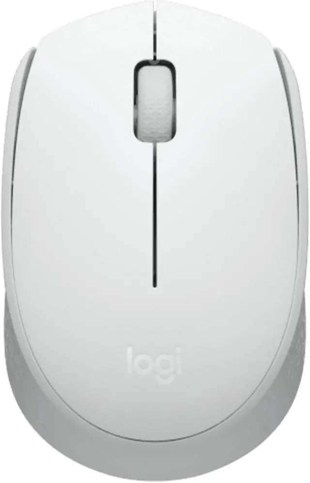 Main image of Logitech M172 Wireless Mouse, Office Home Symmetrical Mouse with Wireless Micro Receiver, Full Size, Clean Design, 1000dpi, 3 Buttons, For Windows 10,11, macOS 10.10 or higher, ChromeOS, Linux, white