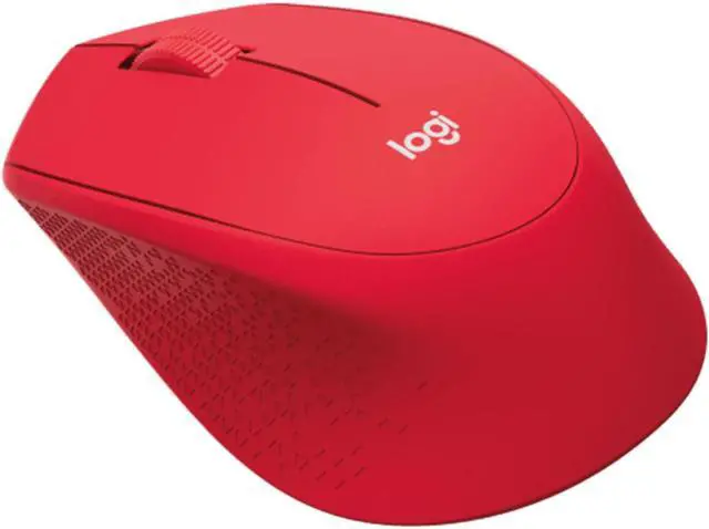 Alt view image 4 of 7 - Logitech M280  Wireless Mouse,  Office home Mouse Symmetric Mouse with Wireless Micro Receiver, 1000dpi,3buttons for Windows® 7 or later/macOS 10.11 or later/ChromeOS, Right Handed, red