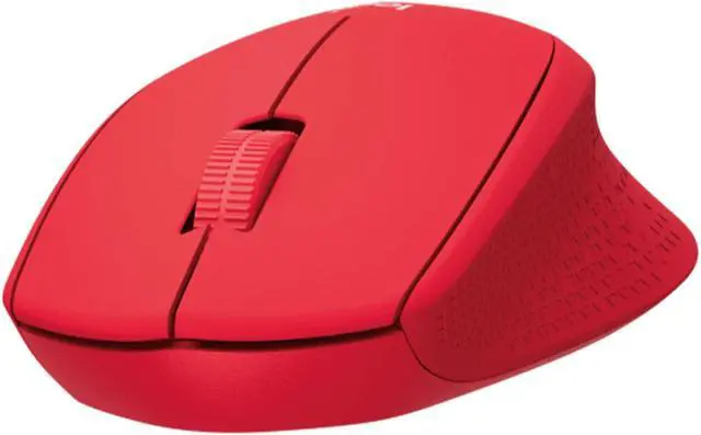 Alt view image 2 of 7 - Logitech M280  Wireless Mouse,  Office home Mouse Symmetric Mouse with Wireless Micro Receiver, 1000dpi,3buttons for Windows® 7 or later/macOS 10.11 or later/ChromeOS, Right Handed, red