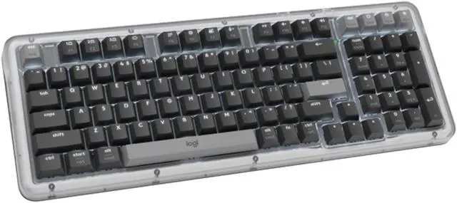 Main image of Logitech Alto Keys K98M Wireless Mechanical Keyboard-Office/Gaming-gasket construction design, translucent case, marble shaft, Bluetooth/2.4G, Windows/macOS/ChromeOS/iPadOS supportblack