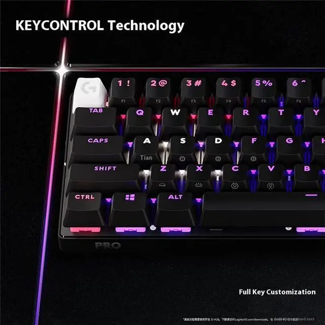 Alt view image 4 of 7 - Logitech G PRO X 60 Lightspeed Wireless Gaming Keyboard, Ultra Compact TKL 60% Mechanical Keyboard for Windows PC, LIGHTSYNC RGB, Dual-Shot PBT Keycaps, GX Optical Tactile Switches - Black
