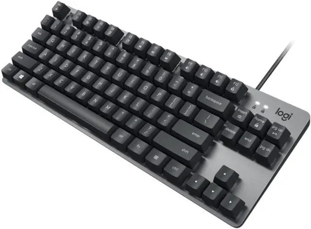 Main image of Logitech K835 TKL MECHANICAL Wired Mechanical Gaming Keyboard, Curved Keycaps, 84-Key Compact Design, Aluminum, 12 Dual Function FN Pushbuttons, PC/Mac Compatible - Black - Blue Shaft