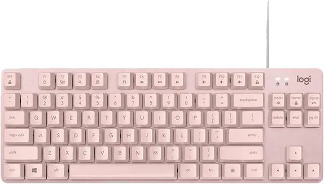 Main image of Logitech K835 TKL MECHANICAL Wired Mechanical Gaming Keyboard, Curved Keycaps, 84-Key Compact Design, Aluminum, 12 Dual Function FN Pushbuttons, PC/Mac Compatible - Pink - Red Shaft