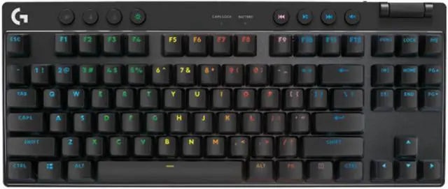 Main image of Logitech PRO X TKL LIGHTSPEED Wireless Gaming Keyboard,Tri-Mode Connectivity, Ultra-Portable Tenkeyless Design, LIGHTSYNC RGB, PBT keycaps, Linear Switches (GX Red) - Black