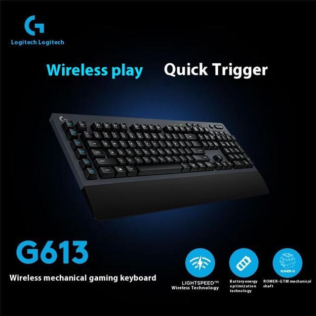 Alt view image 3 of 6 - Logitech G613 LIGHTSPEED Wireless Mechanical Gaming Keyboard, Multi-Host 2.4 GHz + Bluetooth Connectivity, ROMER-G T Mechanical Shaft, Programmable G-Keys, Long Life, Black