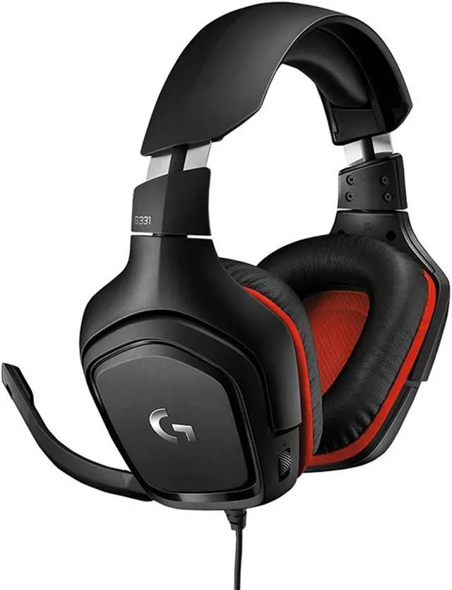 Main image of Logitech G331 Wired Bluetooth Gaming Headset - Lightweight, No Latency, Built-in Microphone, Surround Sound, Compatible with PC, PS4, Nintendo Switch, Xbox One, VR - Black
