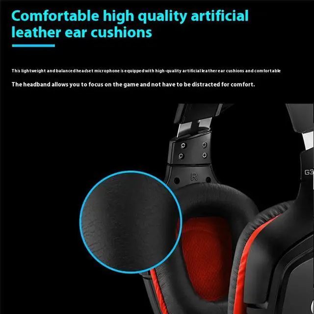 Alt view image 2 of 7 - Logitech G331 Wired Bluetooth Gaming Headset - Lightweight, No Latency, Built-in Microphone, Surround Sound, Compatible with PC, PS4, Nintendo Switch, Xbox One, VR - Black
