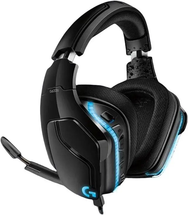 Alt view image 2 of 7 - Logitech G633 Artemis Spectrum  RGB 7.1 Dolby and DTS Headphone Surround Sound Gaming Headset  PC, PS4, Xbox One, Switch, and Mobile Compatible  Exceptional Audio Performance  Black