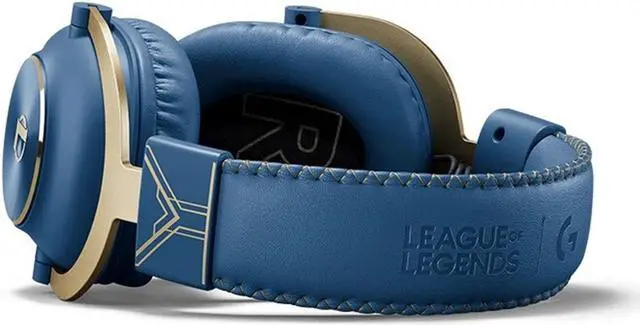 Alt view image 3 of 7 - Logitech G PRO X Wired Gaming Headset - Detachable Microphone, Comfortable Memory Foam Ear Pads, DTS Headphone 7.1 and 50 mm PRO G Drivers, Official League of Legends Edition Blue