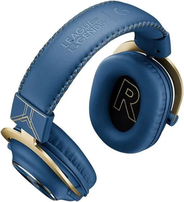 Alt view image 2 of 7 - Logitech G PRO X Wired Gaming Headset - Detachable Microphone, Comfortable Memory Foam Ear Pads, DTS Headphone 7.1 and 50 mm PRO G Drivers, Official League of Legends Edition Blue