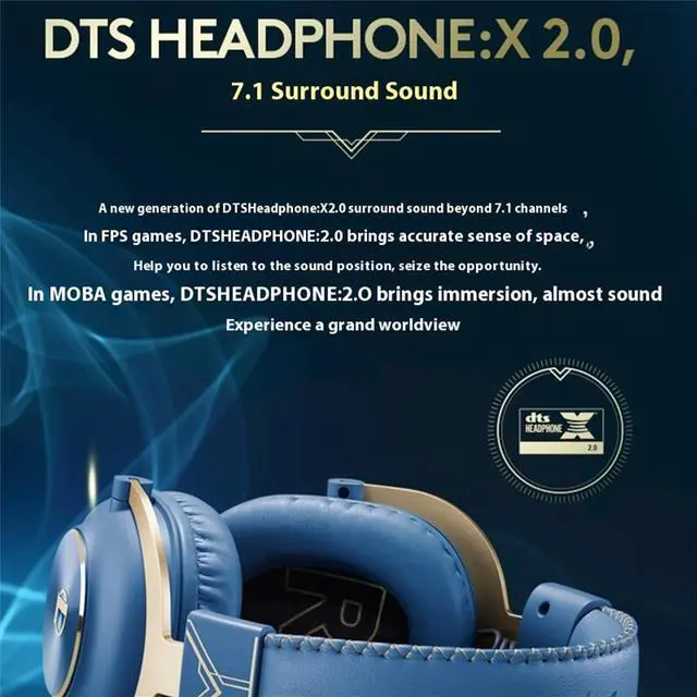 Alt view image 7 of 7 - Logitech G PRO X Wired Gaming Headset - Detachable Microphone, Comfortable Memory Foam Ear Pads, DTS Headphone 7.1 and 50 mm PRO G Drivers, Official League of Legends Edition Blue