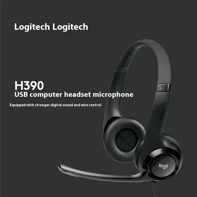 Alt view image 4 of 7 - Logitech H390 Wired Headset for PC/Laptop, Stereo Headphones with Noise Cancelling Microphone, USB-A, in-Line Controls for Video Meetings, Music, Gaming and Beyond - Pink