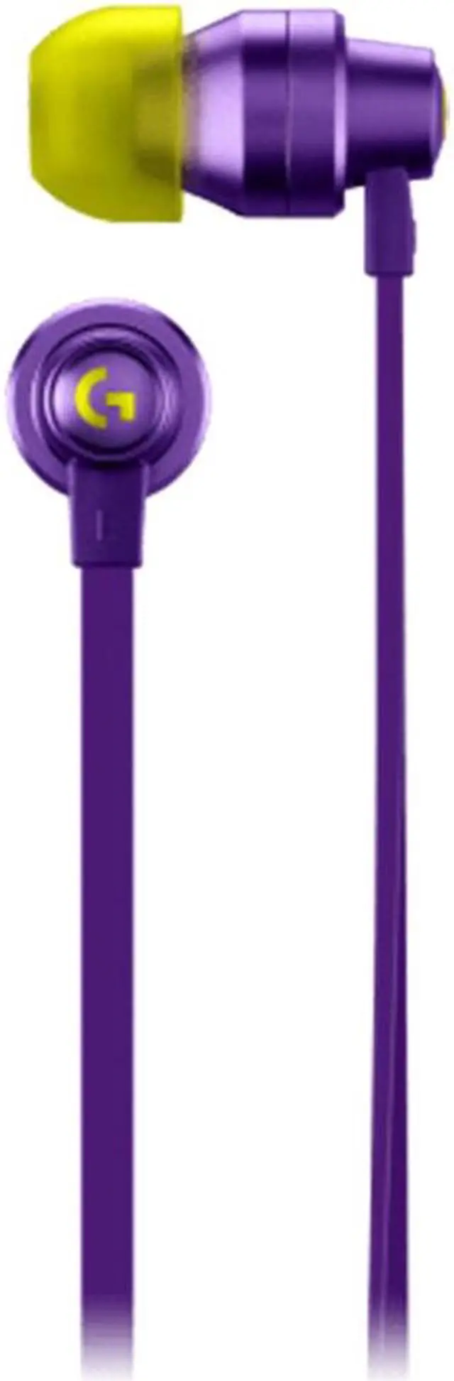 Alt view image 2 of 7 - Logitech G333 Wired VR Earphones for Oculus Quest 2 - Oculus Ready - Custom-length Cable and Straps - Dual Driver Audio Designed for Gaming - Durable Aluminum Housing - Low-Latency 3.5 mm Aux Purple