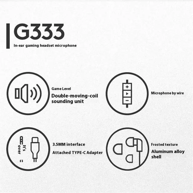 Alt view image 3 of 7 - Logitech G333 Wired VR Earphones for Oculus Quest 2 - Oculus Ready - Custom-length Cable and Straps - Dual Driver Audio Designed for Gaming - Durable Aluminum Housing - Low-Latency 3.5 mm Aux Purple